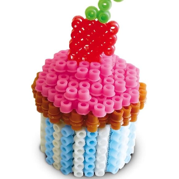 New in Box SES  Iron on Beads Beedz 3D Cake Boxes 1800 Pcs w/Accessories Age 5+ - Picture 6 of 16